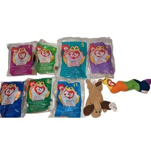 9 Vintage 1998 Ty Teenie Beanie Babies Sealed Mint Inch Pinchers Twigs Happy